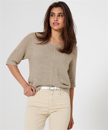 BeOne Phantasie Strickpullover V-Ausschnitt