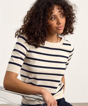 BeOne Pullover kurzarm gestreift