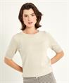 BeOne Pullover Kurzarm Lurex