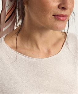 BeOne Pullover Lurex Bootskragen