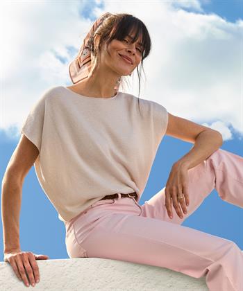 BeOne Pullover Lurex Bootskragen