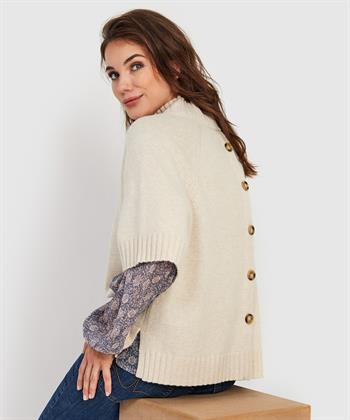 BeOne Pullover Wolle Knöpfe hinten