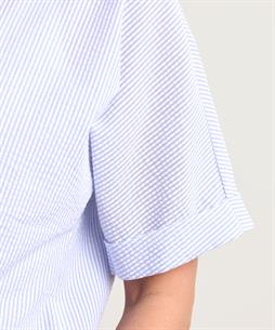 BeOne Seersucker Bluse gestreift