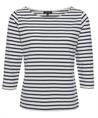 BeOne Shirt Dreiviertelarm bretonisch gestreift