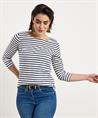 BeOne Shirt Dreiviertelarm bretonisch gestreift