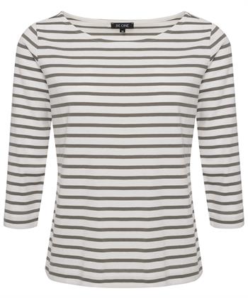 BeOne Shirt Dreiviertelarm bretonisch gestreift