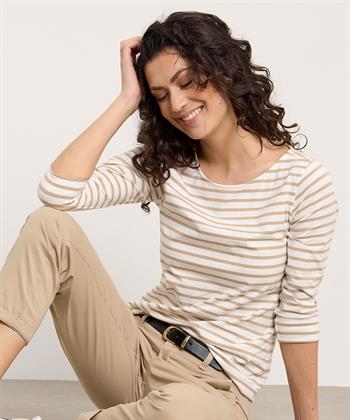 BeOne Shirt Dreiviertelarm bretonisch gestreift