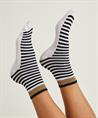 BeOne Socken gestreift Lurex