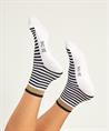 BeOne Socken gestreift Lurex