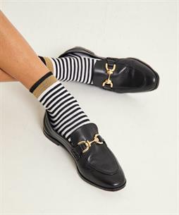 BeOne Socken gestreift Lurex