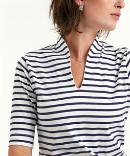 BeOne Tulpenshirt kurzarm Breton-Streifen