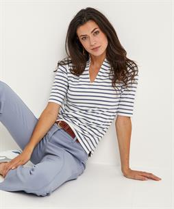 BeOne Tulpenshirt kurzarm Breton-Streifen