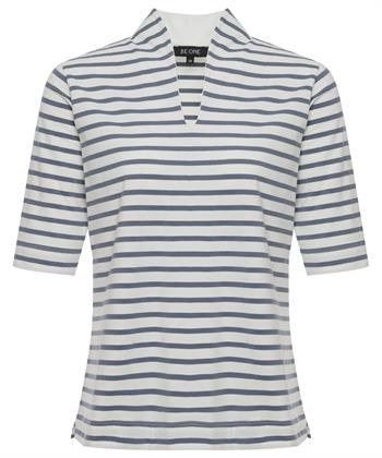 BeOne Tulpenshirt kurzarm Breton-Streifen
