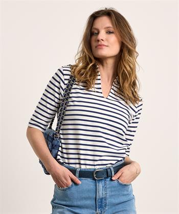 BeOne Tulpenshirt kurzarm gestreift