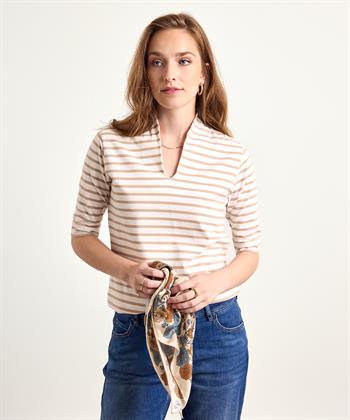 BeOne Tulpenshirt kurzarm gestreift