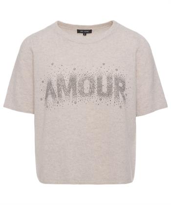 BeOne Wollpullover Amour Strassstein