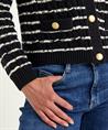 BeOne Zopfstrickjacke mit Streifen