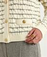 BeOne Zopfstrickjacke mit Streifen