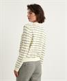 BeOne Zopfstrickjacke mit Streifen