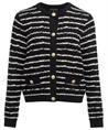 BeOne Zopfstrickjacke mit Streifen