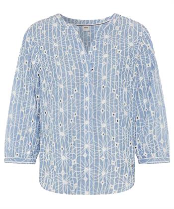 Brax Bluse Stickerei Streifen Velia
