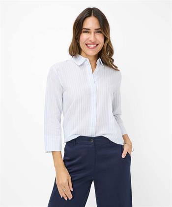 Brax Leinenmisch Bluse Streifen Vicki