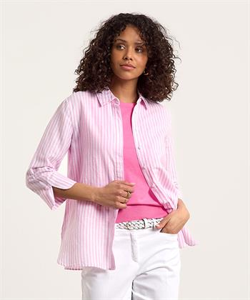 Brax Leinenmisch Bluse Streifen Vicki