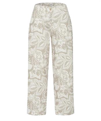 Brax Leinenmischung Cropped Hose floral Maine