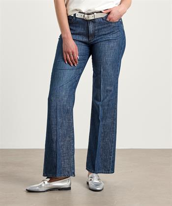 Brax Lurex Jeans mit weitem Bein Maine