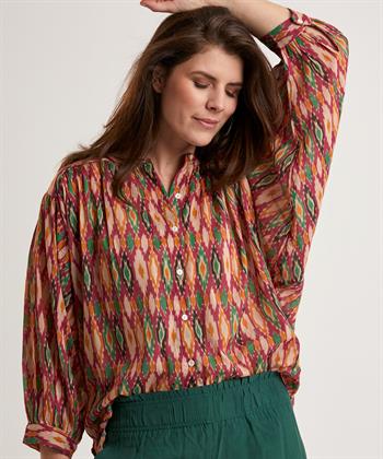 By-Bar Bluse Ikat-Druck Lucy