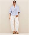 By-Bar Bluse Leinenmischung Streifen Owen