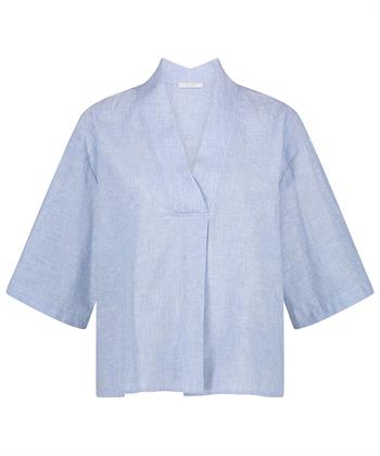 By-Bar Bluse Leinenmischung Streifen Owen