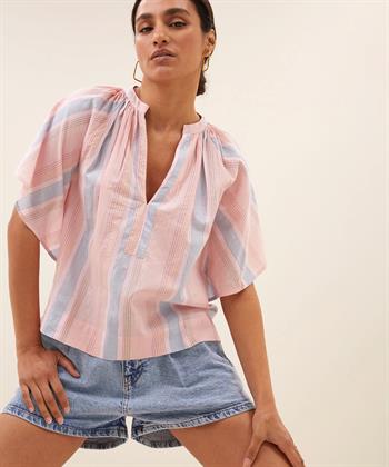 By-Bar Bluse Lurex Streifen Vina