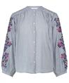 By-Bar Bluse Nadelstreifen Stickerei Becky