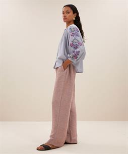 By-Bar Bluse Nadelstreifen Stickerei Becky