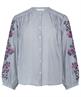 By-Bar Bluse Nadelstreifen Stickerei Becky