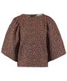 By-Bar Bluse Puffärmel Panther Muster Zasu