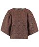 By-Bar Bluse Puffärmel Panther Muster Zasu