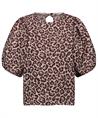 By-Bar Jacquard Top mit Pantherdruck Jet