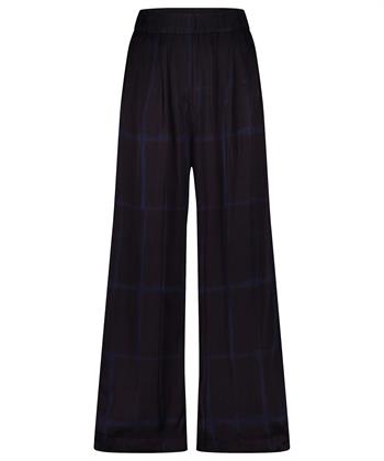 By-Bar Seidenhose mit weitem Bein Karo Benji