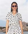 By-Bar seidige Bluse Print Karly Square