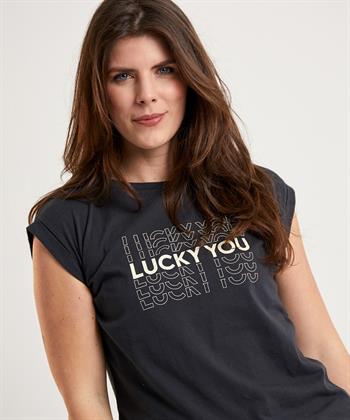 By-Bar Shirt mit Schriftzugdruck Thelma Lucky You
