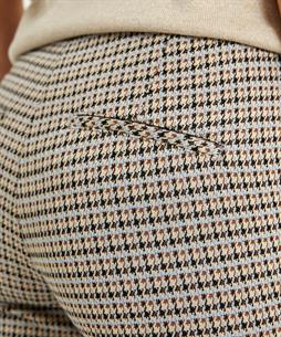 Cambio Gekürzte Hose micro pied-de-poule Ros