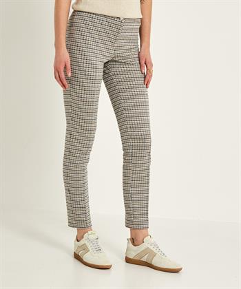 Cambio Gekürzte Hose micro pied-de-poule Ros
