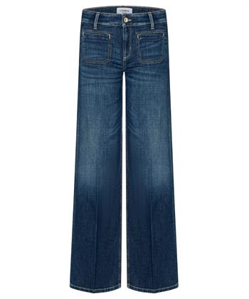 Cambio Jeans weitem Bein Taschen Tess