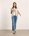 Cambio kick flare Jeans Kettenprint Paris