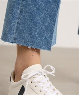 Cambio kick flare Jeans Kettenprint Paris