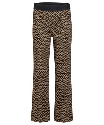 Cambio Kick-Schlaghose Jacquard-Lurex Faith