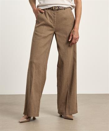 Cambio Leinenmischung Hose weitem Bein Mira