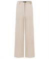 Cambio Leinenmischung Hose weitem Bein Streifen Mira